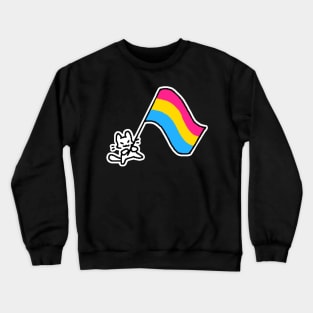 pan flag kitty Crewneck Sweatshirt